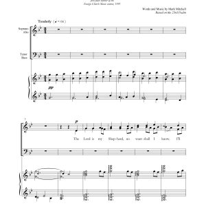 The Lord Is My Shepherd (Mitchell) SATB